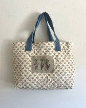 Load image into Gallery viewer, Quilted tote ~ medium vintage floral